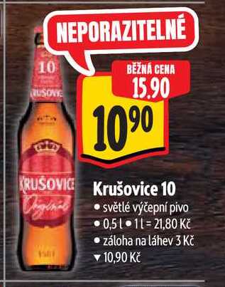  Krušovice 10 0,5 l