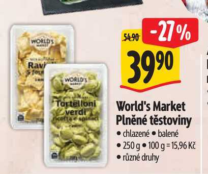  World's Market Plněné těstoviny  250 g