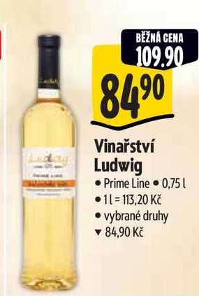  Vinařství Ludwig Prime Line  0,75 l