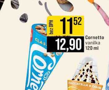 Cornetto vanilka 120 ml