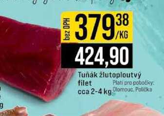 Tuňák žlutoploutvý filet cca 2-4 kg