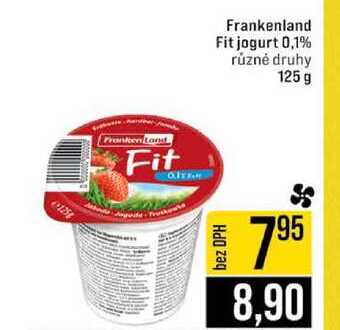 Frankenland Fit jogurt 0,1% různé druhy 125 g