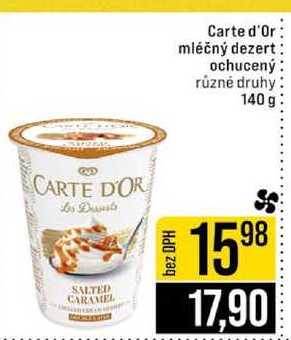 Carte d'Or mléčný dezert ochucený různé druhy 140 g