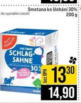 Smetana ke šlehání 30% 200 g