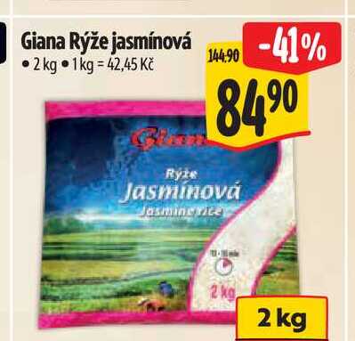 Giana Rýže jasmínová 2 kg 