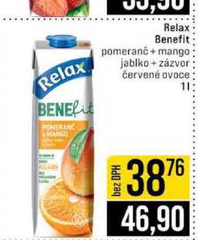 Benefit Relax pomeranč + mango jablko + zázvor červené ovoce 1l