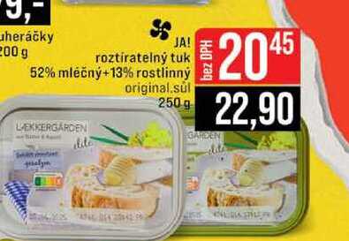 JA! roztíratelný tuk 52% mléčný+13% rostlinný original.sul 250 g