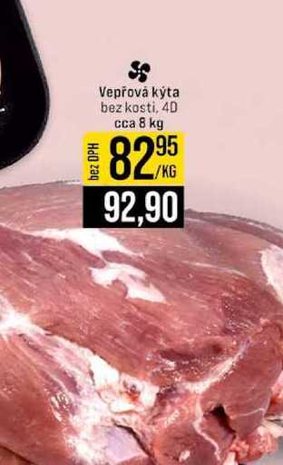 Vepřová kýta bez kosti, 4D cca 8 kg