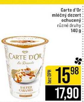 Carte d'Or mléčný dezert ochucený různé druhy 140 g