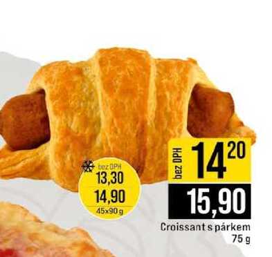 Croissant s párkem 75 g 
