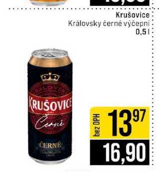 Krušovice Královsky černé výčepní 0,5l