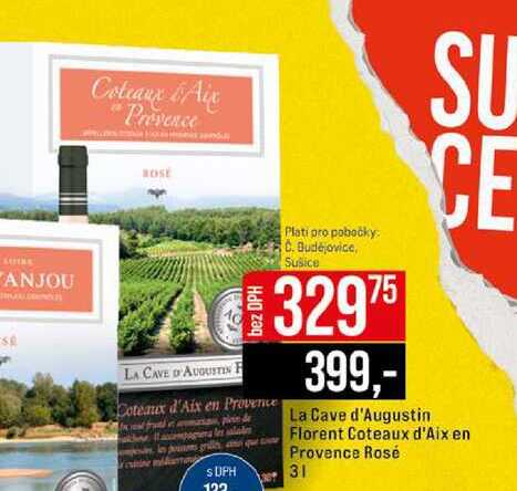 La Cave d'Augustin Florent Coteaux d'Aix en Provence Rosé 3l