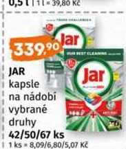 Jar kapsle do myčky 42ks, vybrané druhy