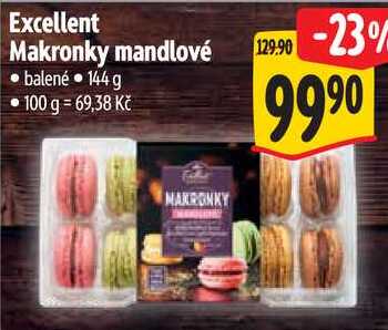 Excellent Makronky mandlové, 144 g