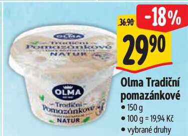 Olma Tradiční pomazánkové, 150 g 