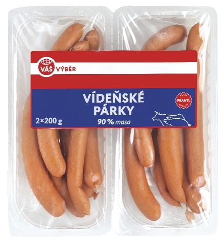 VÁŠ VÝBĚR Vídeňské párky, 400 g