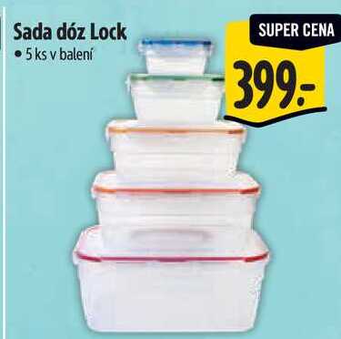 Sada dóz Lock, 5 ks 