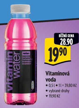 Vitaminová voda, 0,5 l
