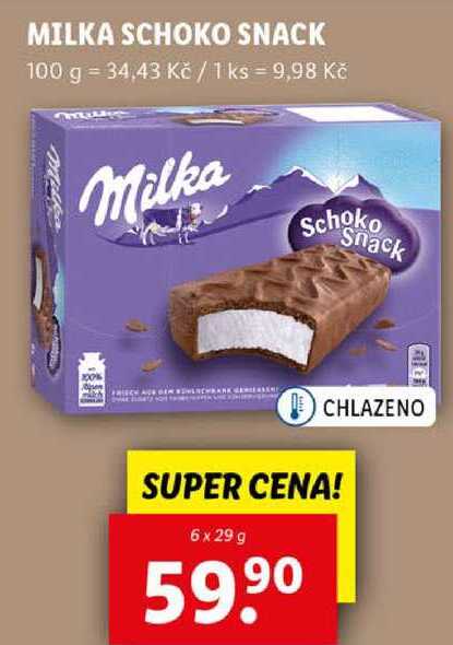 MILKA SCHOKO SNACK, 6x 29 g