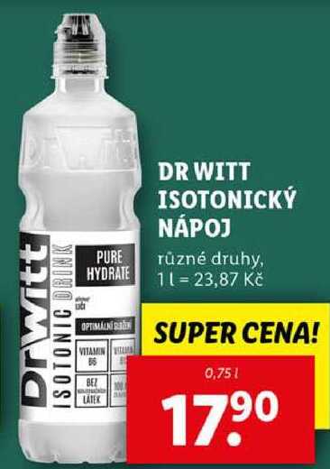 DR WITT ISOTONICKÝ NÁPOJ, 0,75 l