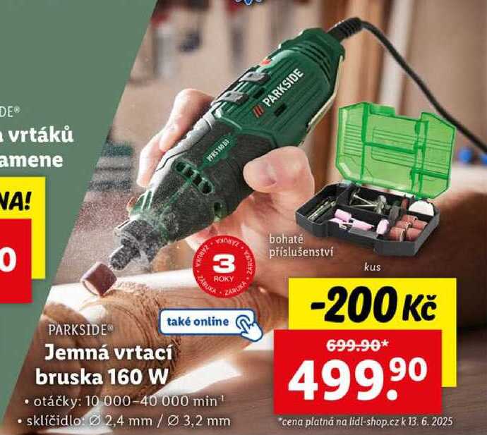 Jemná vrtací bruska 160 W 
