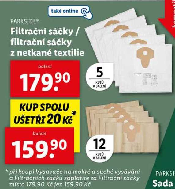 Filtrační sáčky / filtrační sáčky z netkané textilie 