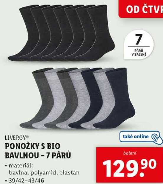 PONOŽKY S BIO BAVLNOU -7 PÁRŮ 