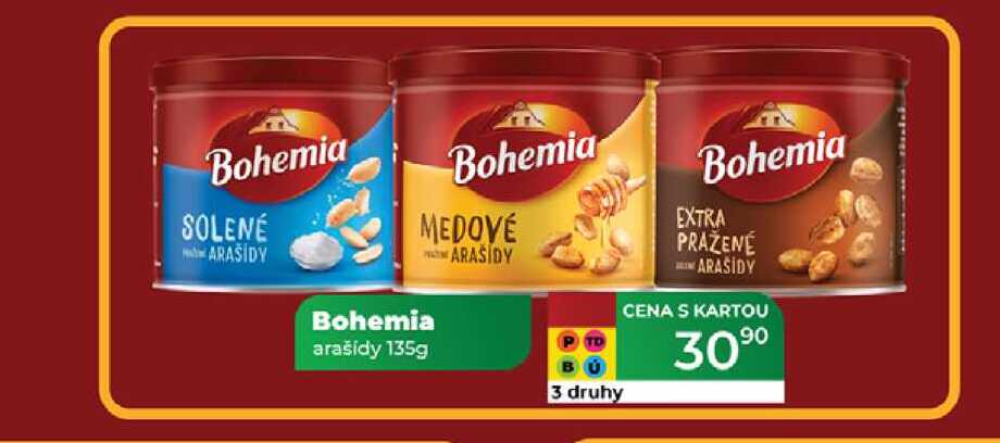 Bohemia arašídy 135g   