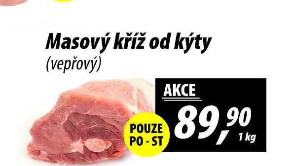 Masový kříž od kýty (vepřový), 1 kg