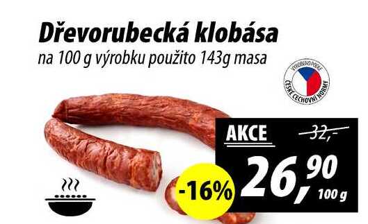 Dřevorubecká klobása na, 100 g