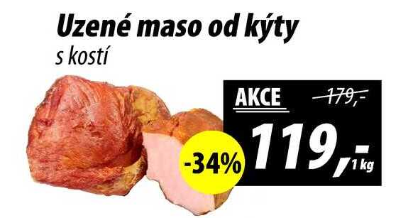 Uzené maso od kýty s kostí, 1 kg 