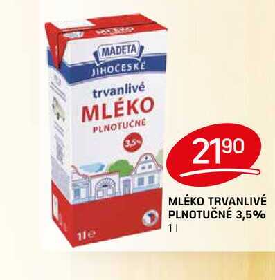 MLÉKO TRVANLIVÉ PLNOTUČNÉ 3,5% 1l
