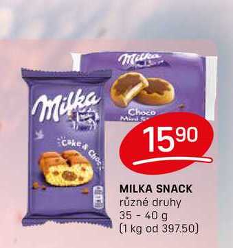 MILKA SNACK různé druhy 35-40g