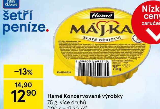 Hamé Konzervované výrobky, 75 g