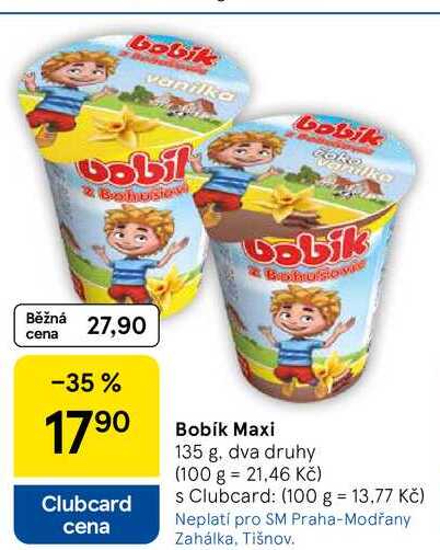 Bobík Maxi, 135 g, dva druhy