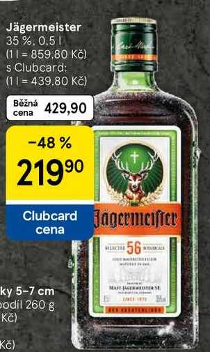 Jägermeister 35 %, 0.5 l