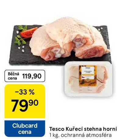 Tesco Kuřecí stehna horní, 1 kg 