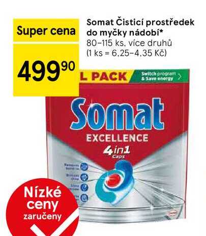 Somat Čisticí prostředek Super cena do myčky nádobí, 80-115 ks