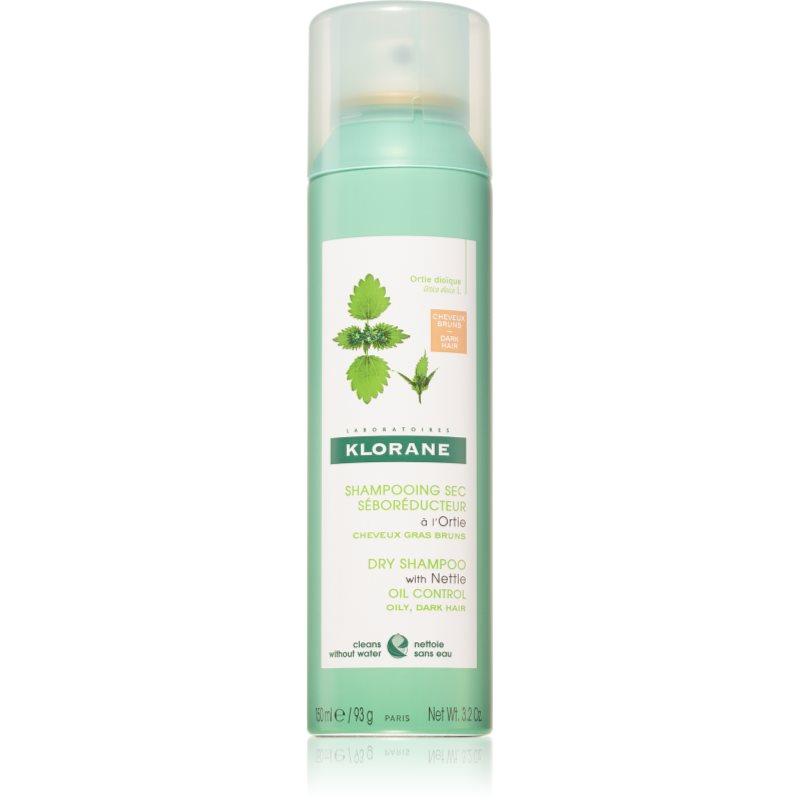 Klorane Kopřiva suchý šampon pro mastné tmavé vlasy 150 ml