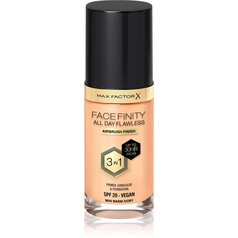 Max Factor Facefinity All Day Flawless dlouhotrvající make-up SPF 20 odstín 44 Warm Ivory 30 ml