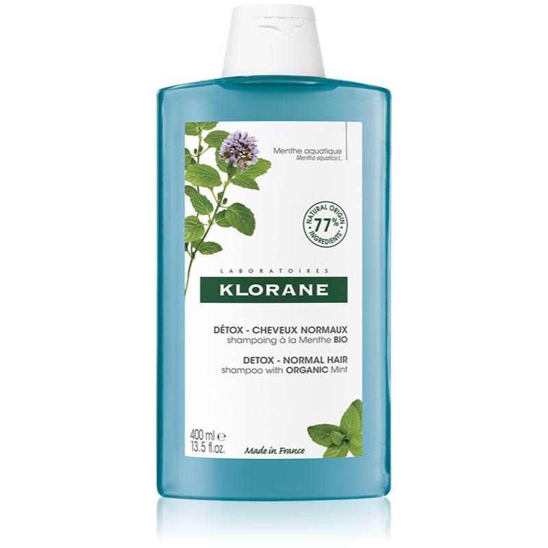 Klorane Bio Máta Vodní čisticí detoxikační šampon pro normální vlasy 400 ml