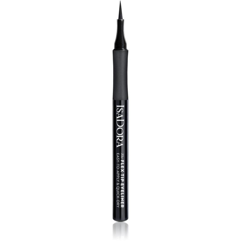 IsaDora Flex dlouhotrvající oční linky ve fixu odstín 80 Deep Black 1 ml