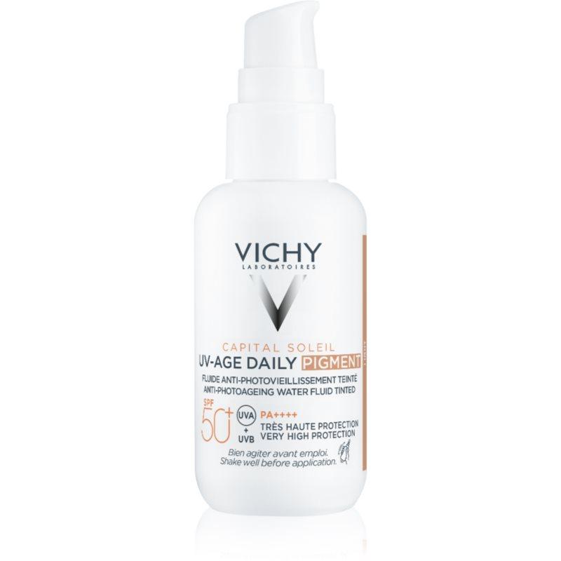 Vichy Capital Soleil Daily SPF50+ ochranný tónovaný fluid na obličej SPF 50+ odstín Light 40 ml