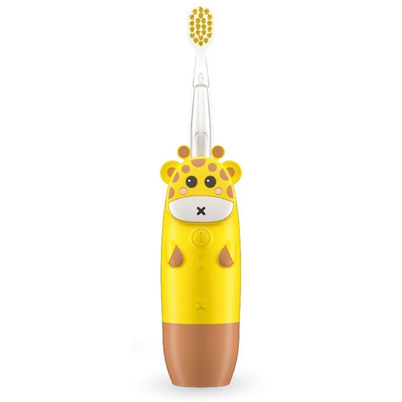 innoGIO GIOGiraffe Sonic Toothbrush sonický zubní kartáček pro děti Yellow 1 ks