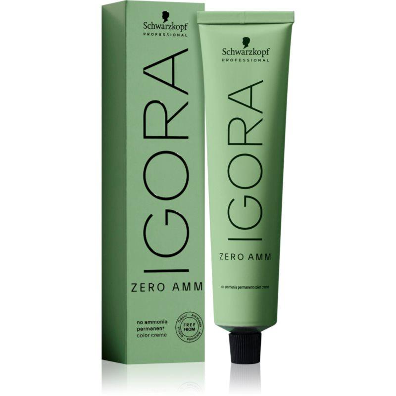 Schwarzkopf Professional IGORA ZERO AMM permanentní barva na vlasy bez amoniaku odstín 4-6 60 ml
