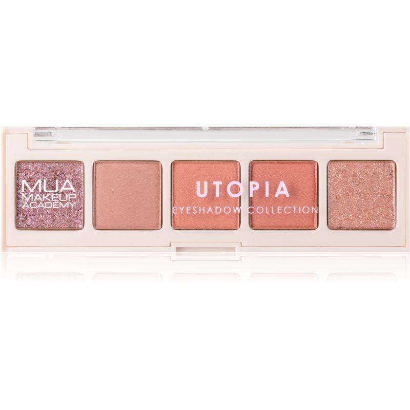 MUA Makeup Academy Professional 5 Shade Palette paletka očních stínů odstín Utopia 3,8 g