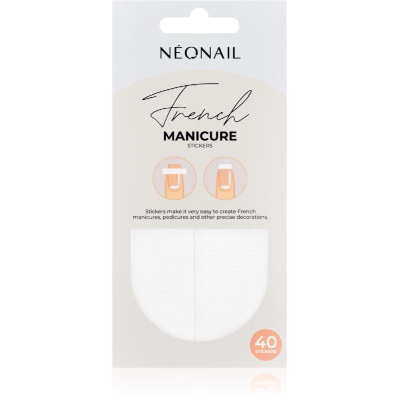 NEONAIL French Manicure Stickers nálepky na nehty typ 02 40 ks