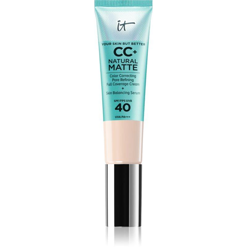 IT Cosmetics Your Skin But Better CC+ Natural Matte matující make-up SPF 40 pro ženy Fair Porcelain 32 ml