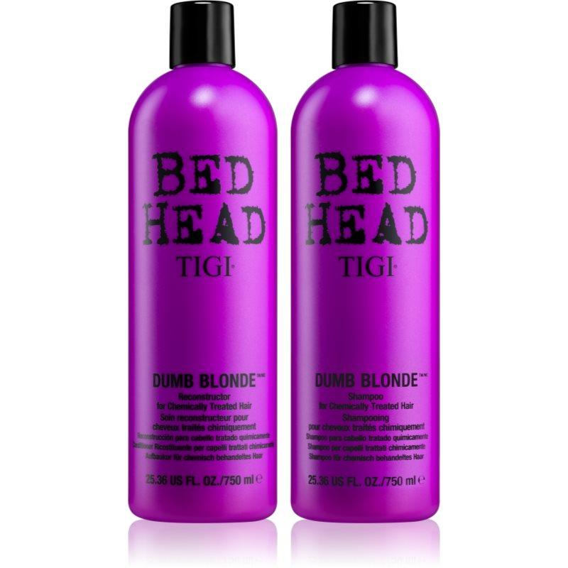 TIGI Bed Head Dumb Blonde výhodné balení pro barvené vlasy pro ženy