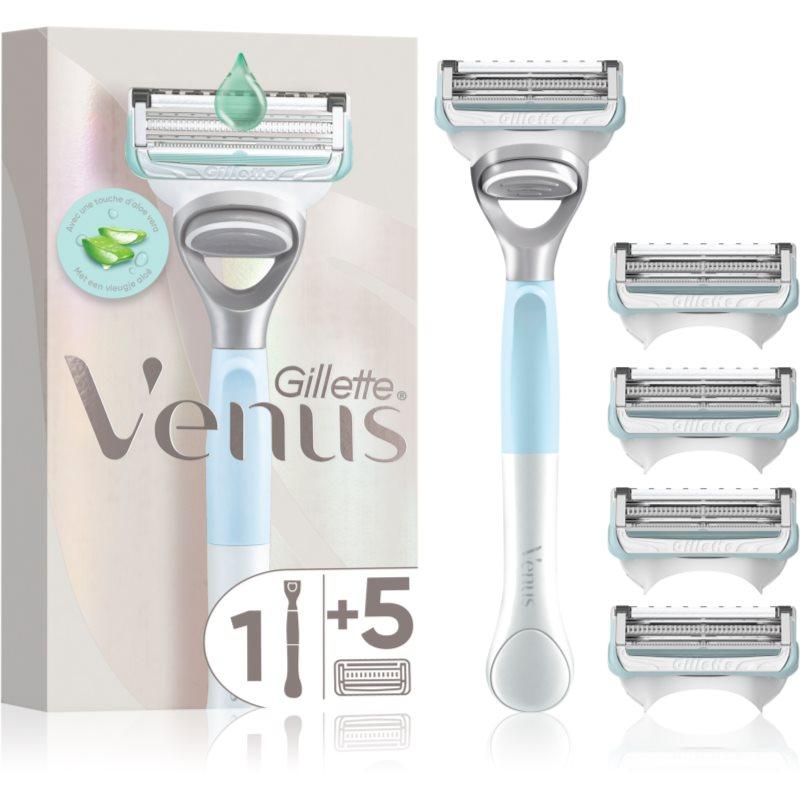 Gillette Venus For Pubic Hair&Skin holicí strojek pro úpravu linie bikin + náhradní hlavice 5 ks